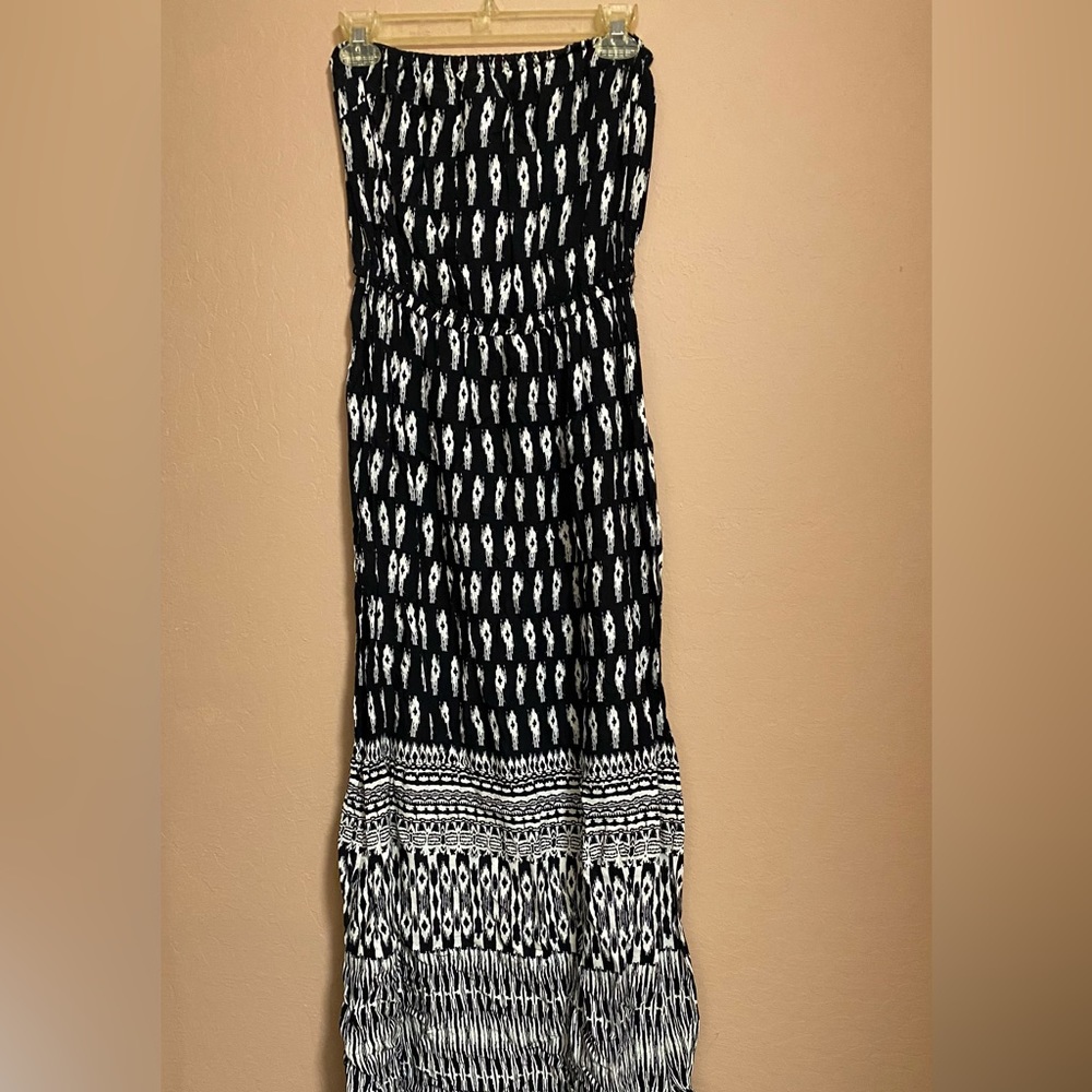 Strapless maxi dress